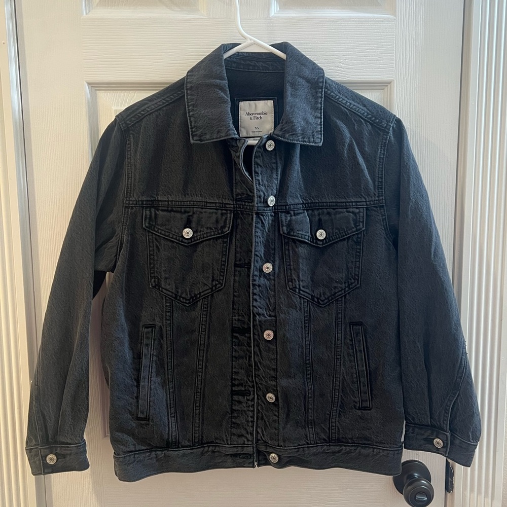 Abercrombie Black Denim Jacket